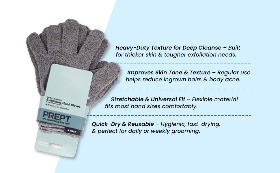 Exfoliating Loofah Body Hand Gloves for Bathing